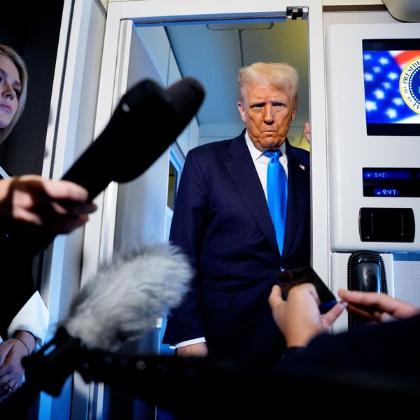 President Trump Departs Japan For Korea During Asia Trip