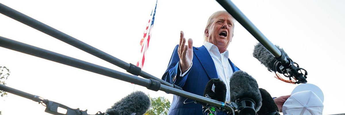 President Trump Departs Washington For NATO Summit