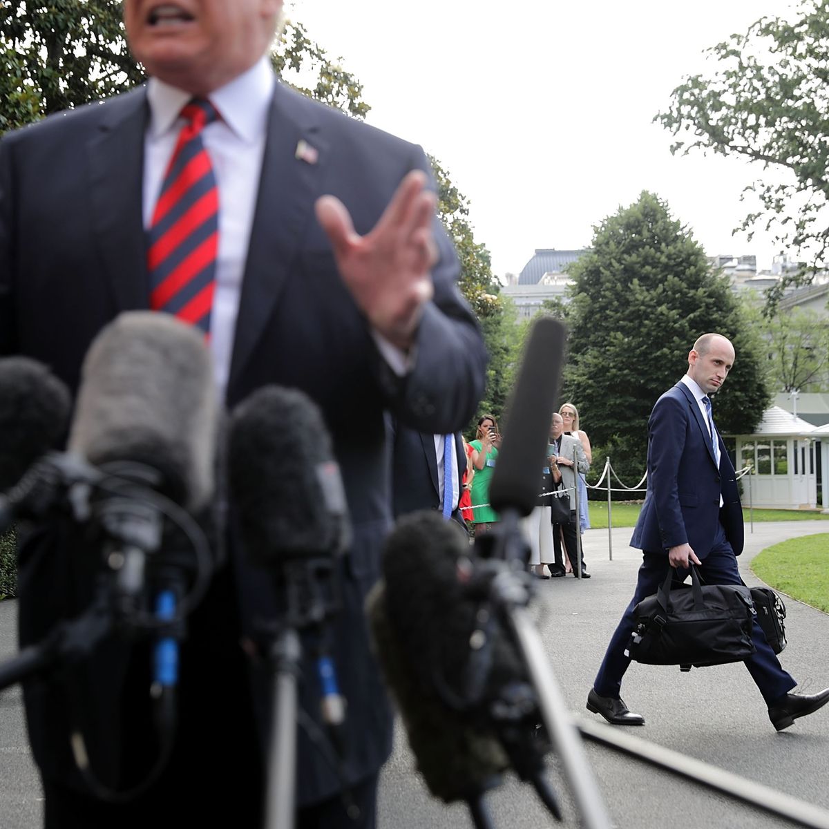 President Trump Departs White House For G7 Summit In Canada