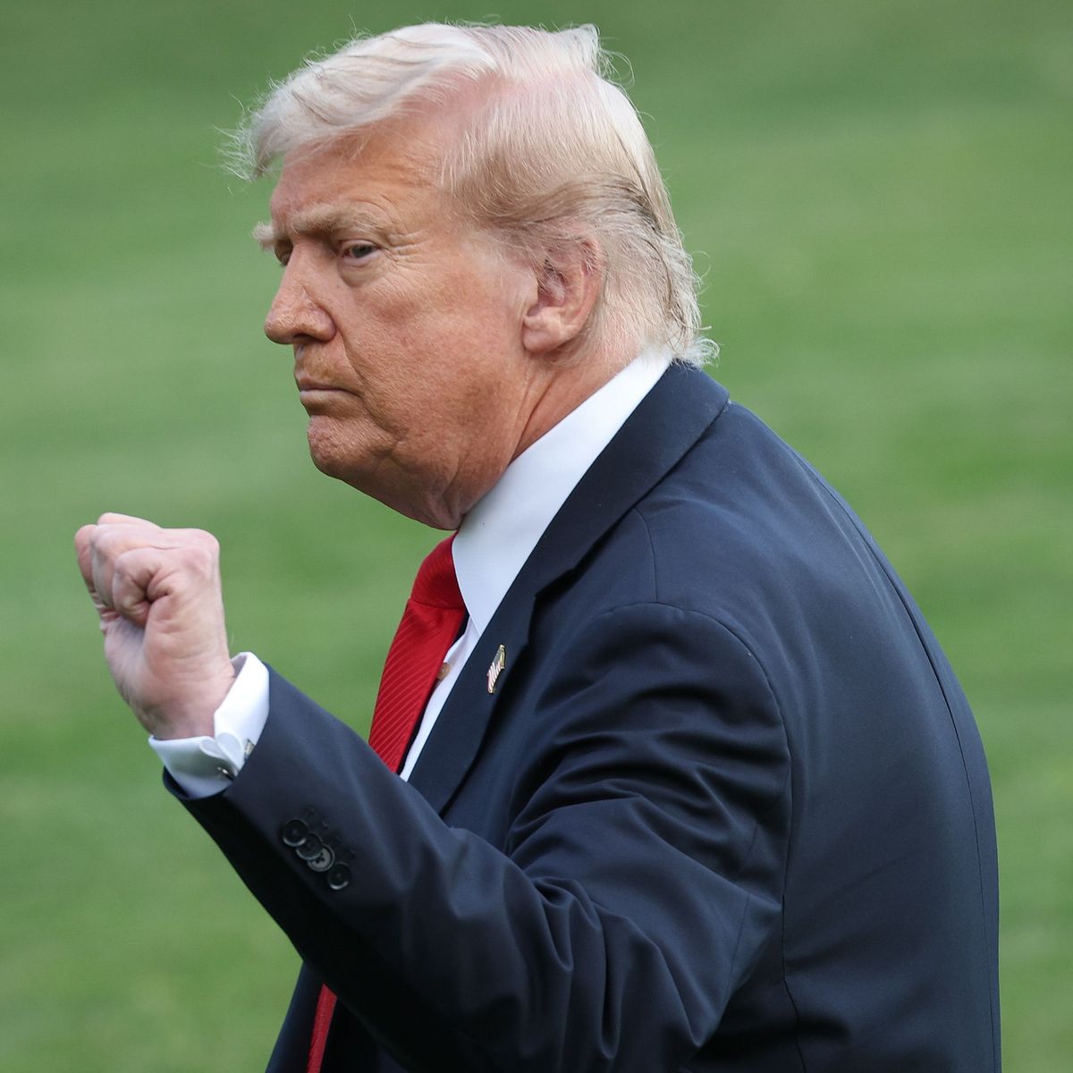 President Trump Departs White House For New York