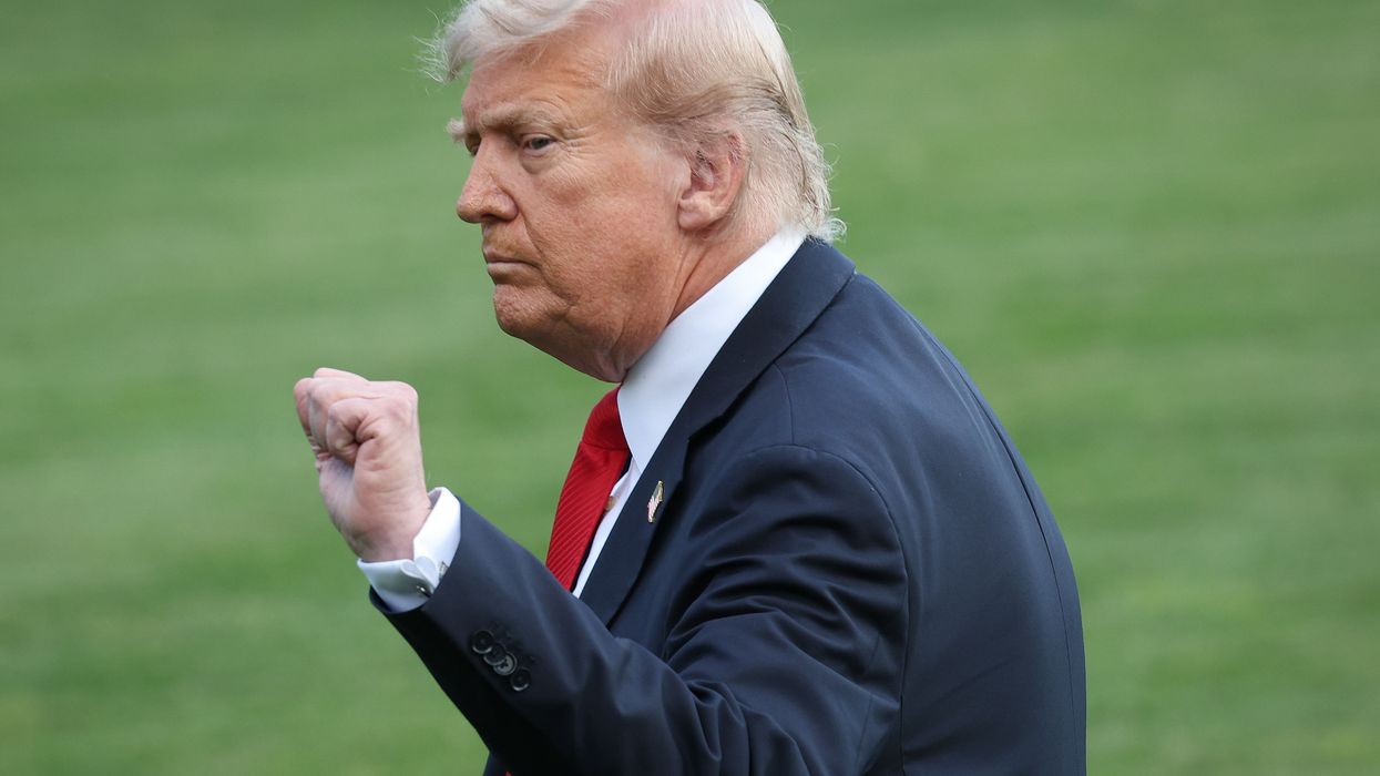 President Trump Departs White House For New York