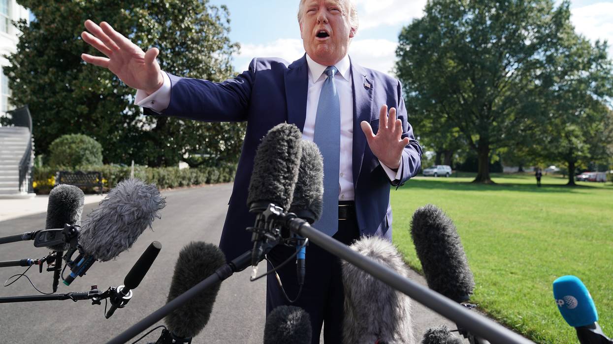 President Trump Departs White House For Walter Reed National Military Medical Center