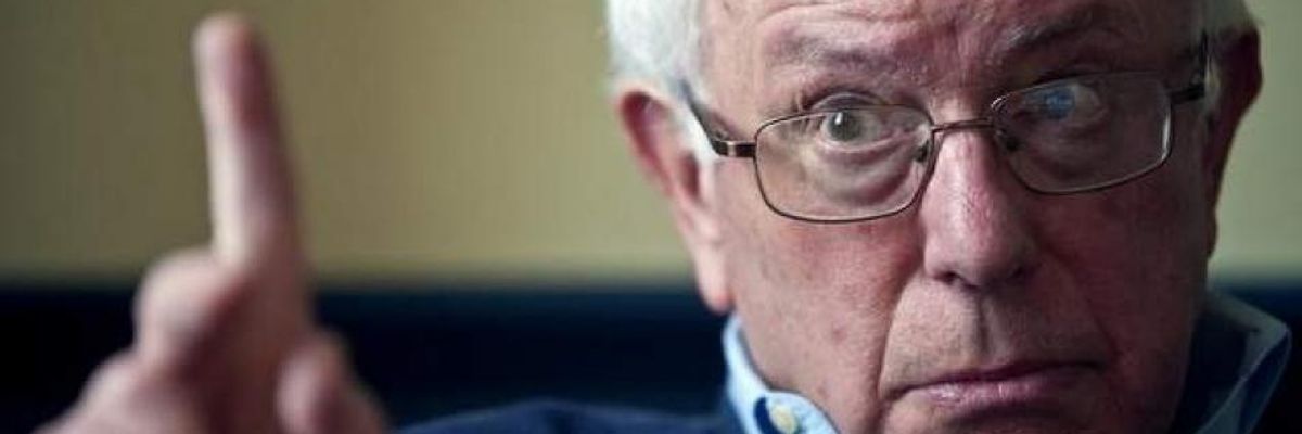 Sanders: Trump Has 'No Legal Authority' to Bomb or Attack Syria