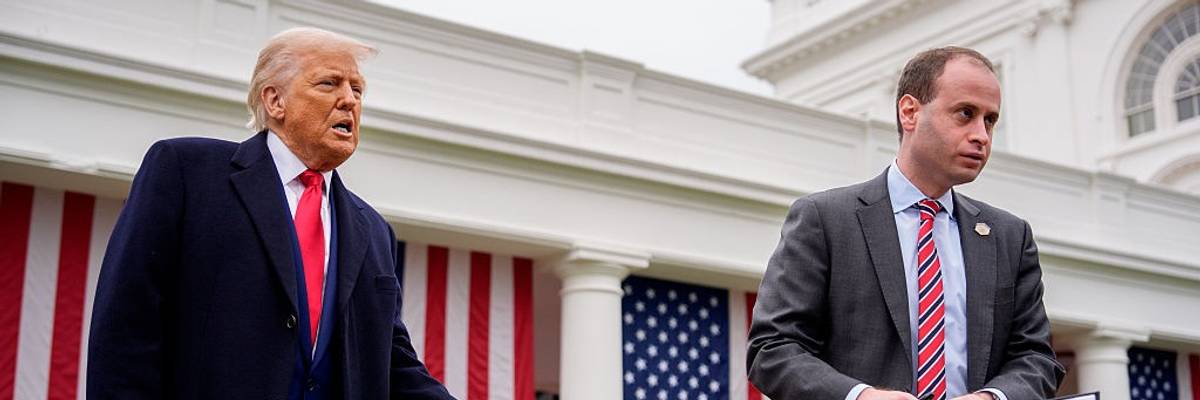 President Trump Holds "Make America Wealthy Again Event" In White House Rose Garden
