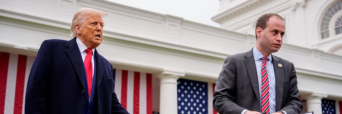 President Trump Holds "Make America Wealthy Again Event" In White House Rose Garden