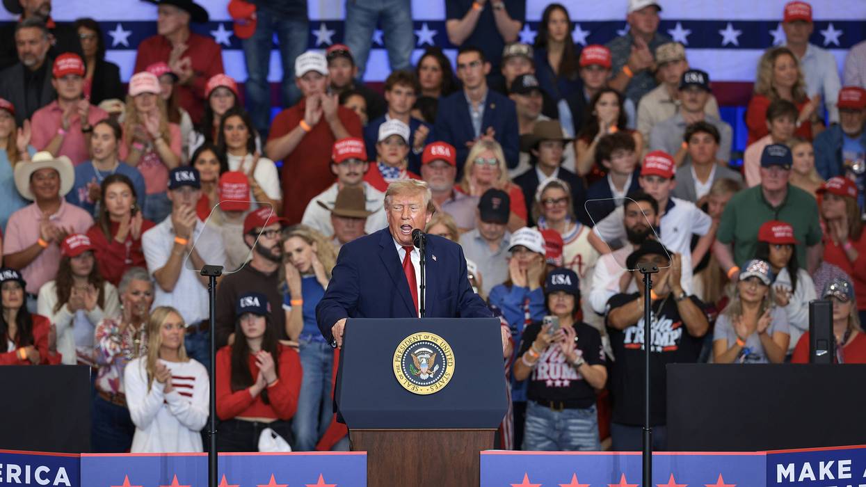 President Trump Holds Midterm Campaign Rallies In Texas