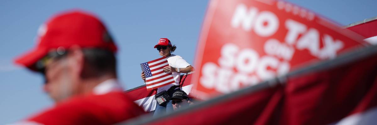 President Trump Holds Midterm Election Rally In Bullhead City, Arizona