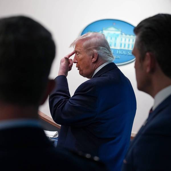 President Trump Holds News Conference With Military Officials On Mission To Rescue Downed Airman In Iran