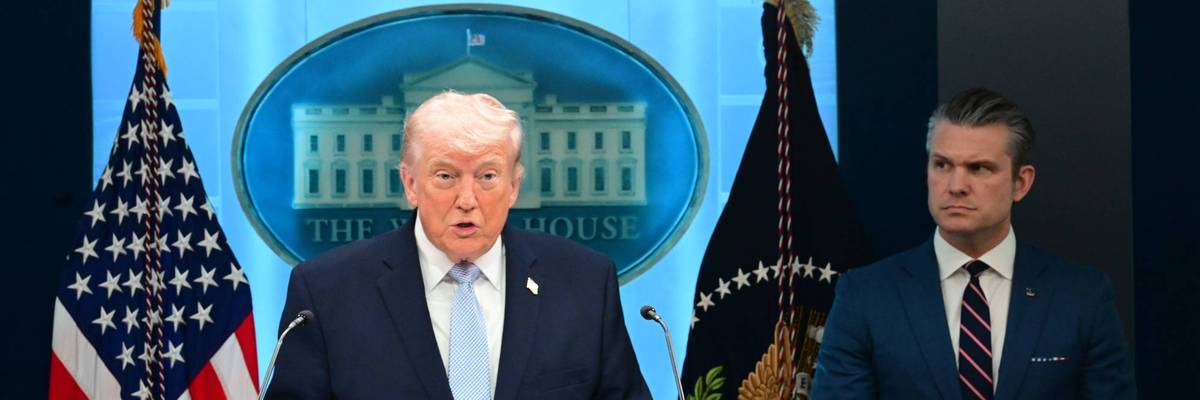 President Trump Holds News Conference With Military Officials