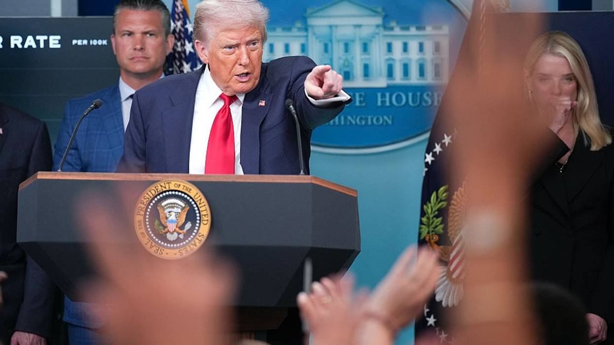 President Trump Holds Press Conference At The White House