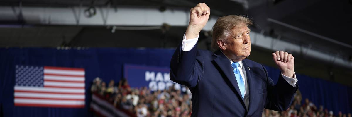 President Trump Holds Rally In Nebraska