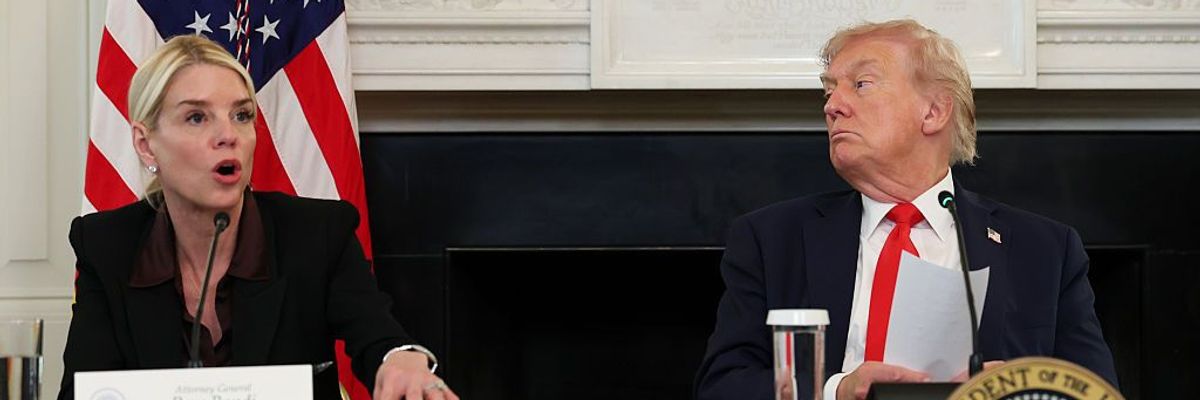 President Trump Holds Roundtable Discussion At The White House On Antifa