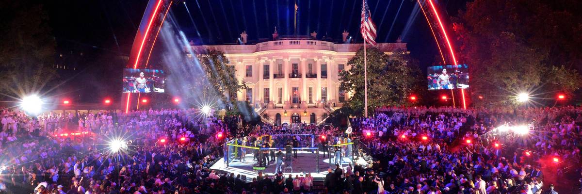 President Trump Hosts UFC Freedom 250 Fight Topuria v Gaethje At The White House