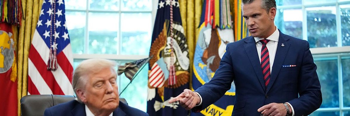 President Trump Makes An Announcement And Signs Executive Order From The Oval Office