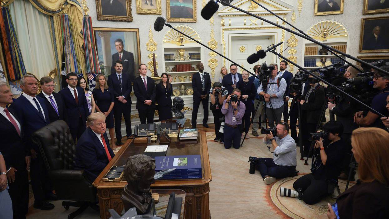 President Trump Makes Health Care Announcement In The Oval Office