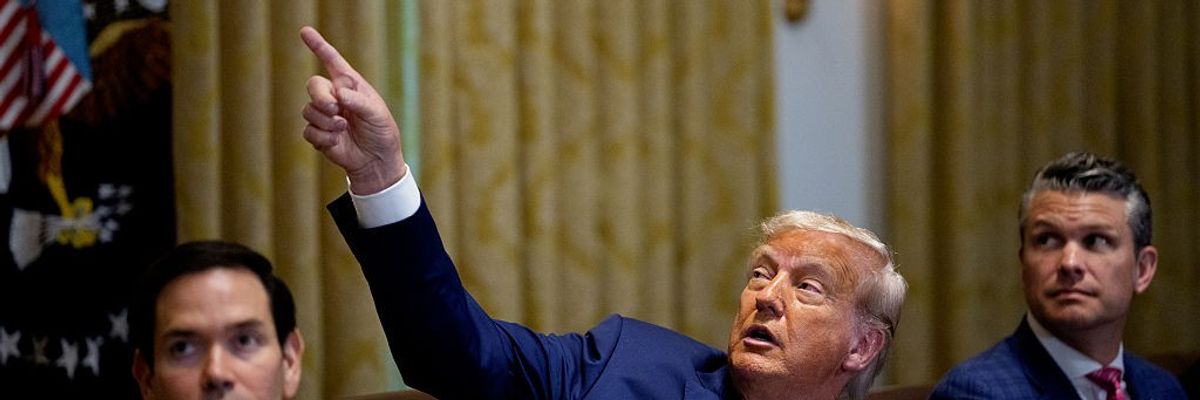 President Trump Meets With His Cabinet At The White House