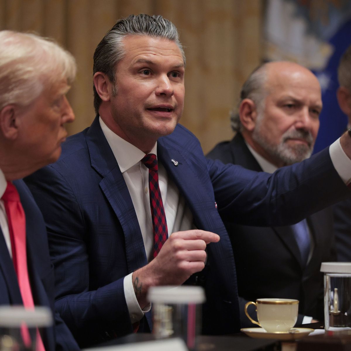 President Trump Meets With His Cabinet At The White House