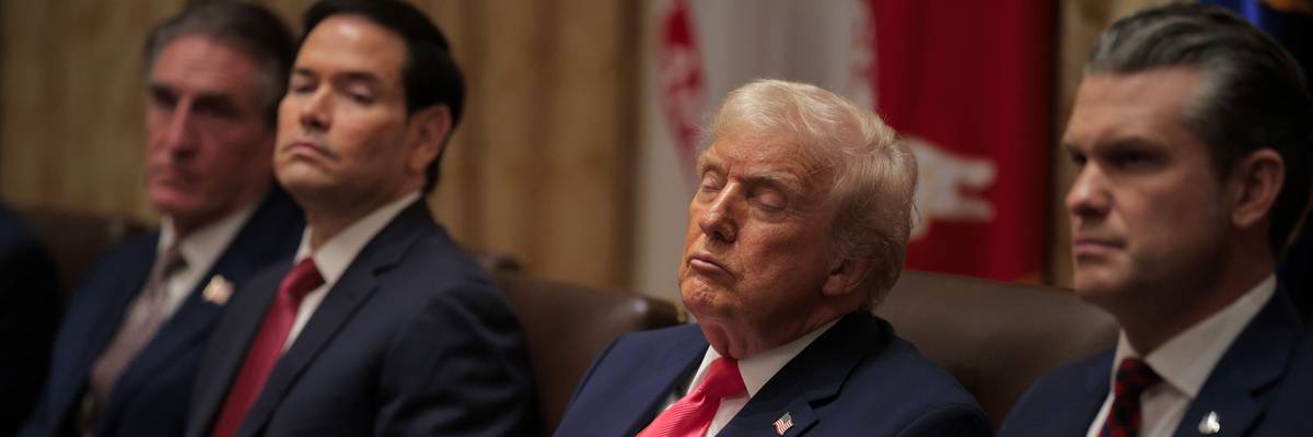 President Trump Meets With His Cabinet At The White House