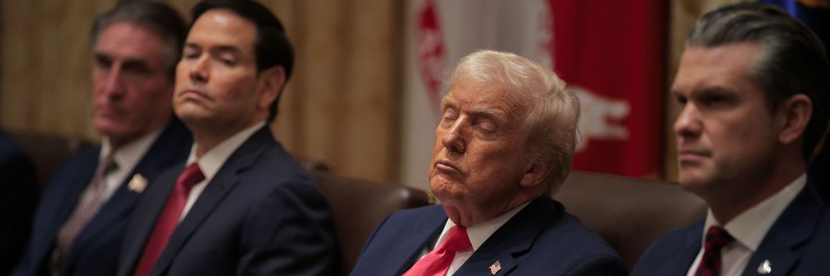 President Trump Meets With His Cabinet At The White House