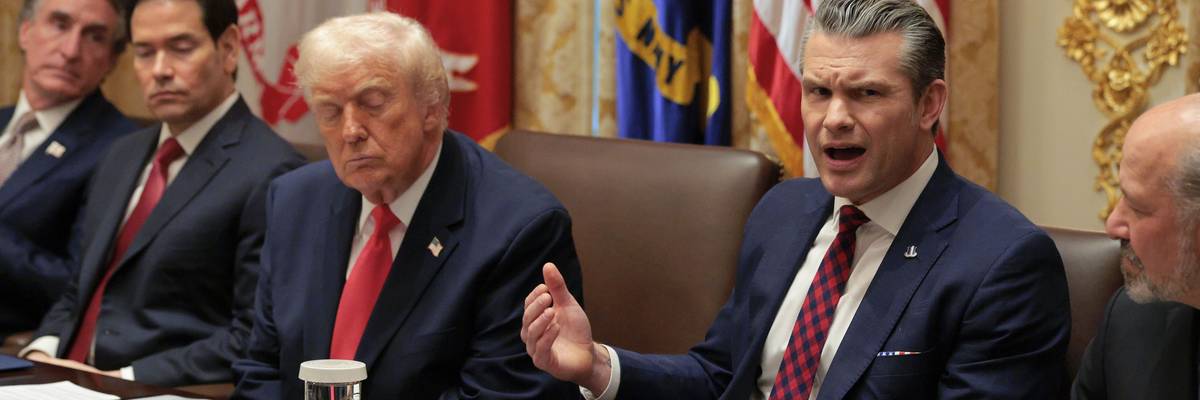 President Trump Meets With His Cabinet At The White House