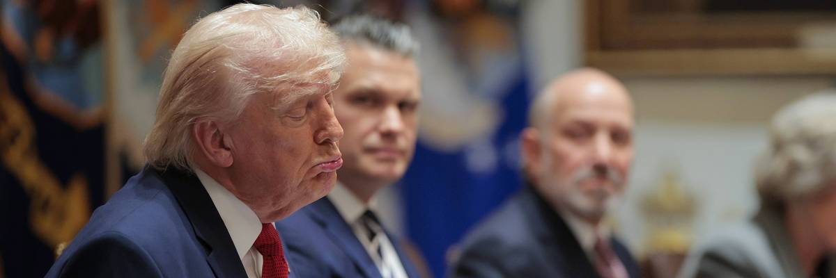 President Trump Meets With His Cabinet At The White House