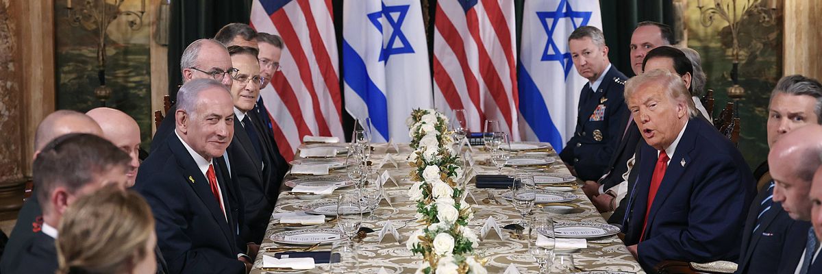 President Trump Meets With Israeli PM Netanyahu At His Palm Beach Estate