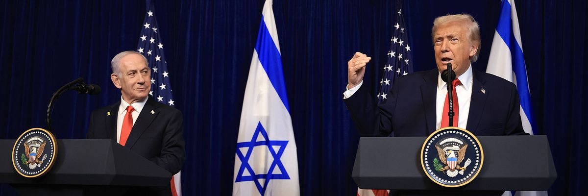 President Trump Meets With Israeli PM Netanyahu At His Palm Beach Estate