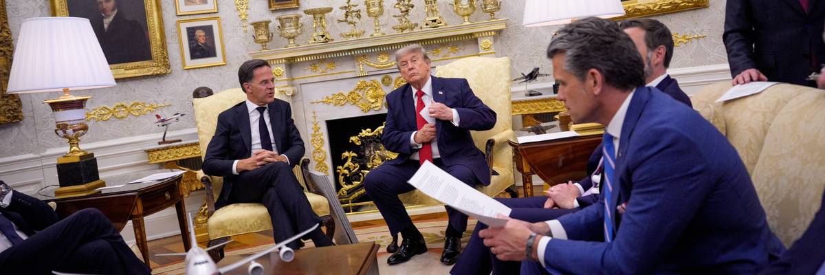 President Trump Meets With NATO Secretary-General Mark Rutte In The Oval Office