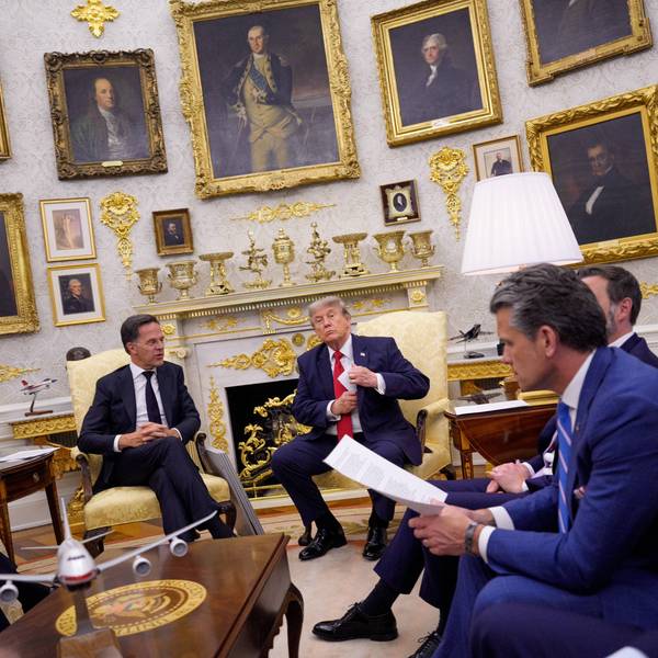 President Trump Meets With NATO Secretary-General Mark Rutte In The Oval Office