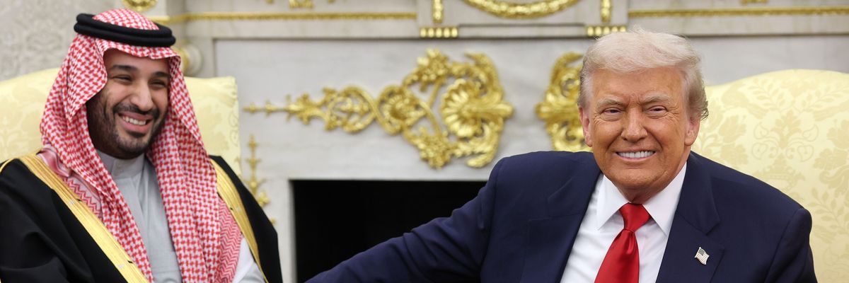 President Trump Meets With The Crown Prince And Prime Minister Of Saudi Arabia At The White House