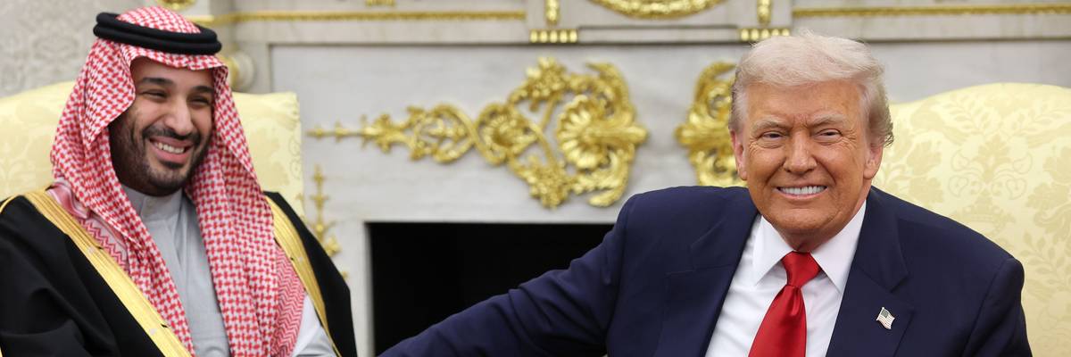 President Trump Meets With The Crown Prince And Prime Minister Of Saudi Arabia At The White House