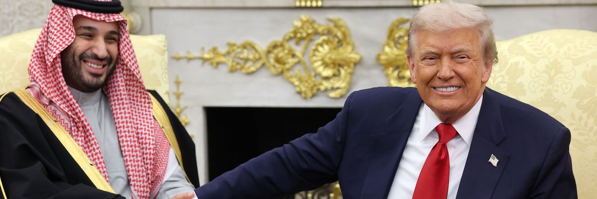 President Trump Meets With The Crown Prince And Prime Minister Of Saudi Arabia At The White House