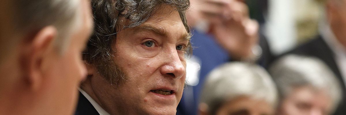 President Trump Meets With Visiting Argentine President Milei At The White House