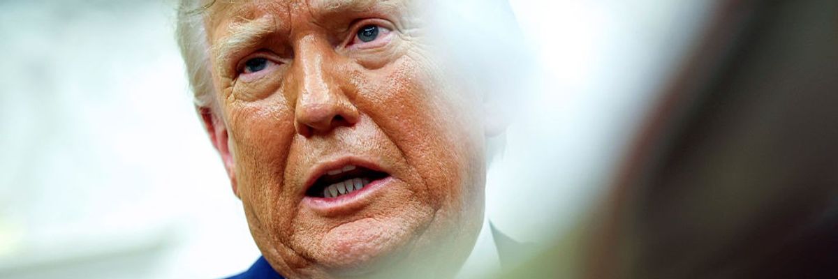 President Trump Meets With Visiting Israeli PM Netanyahu At The White House