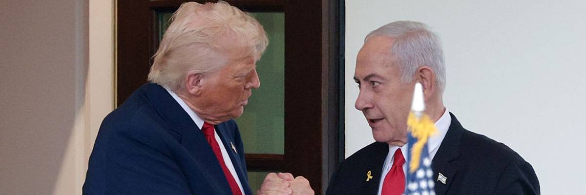 President Trump Meets With Visiting Israeli PM Netanyahu At The White House