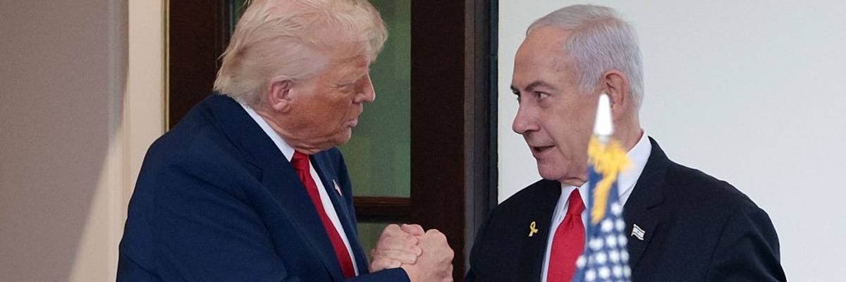 President Trump Meets With Visiting Israeli PM Netanyahu At The White House