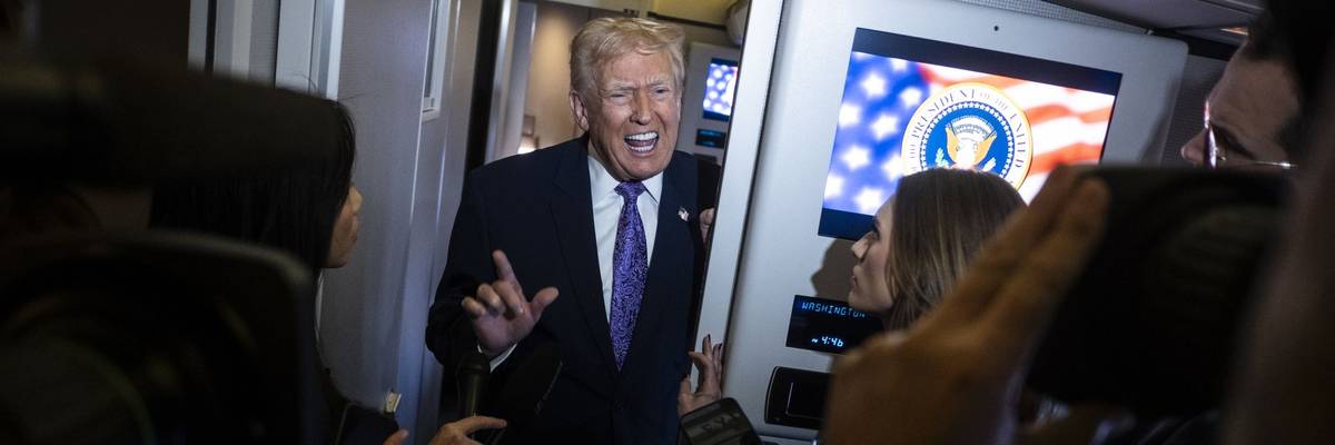 President Trump Returns To D.C. After Spending Thanksgiving Weekend In Florida