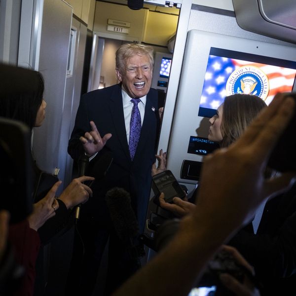 President Trump Returns To D.C. After Spending Thanksgiving Weekend In Florida