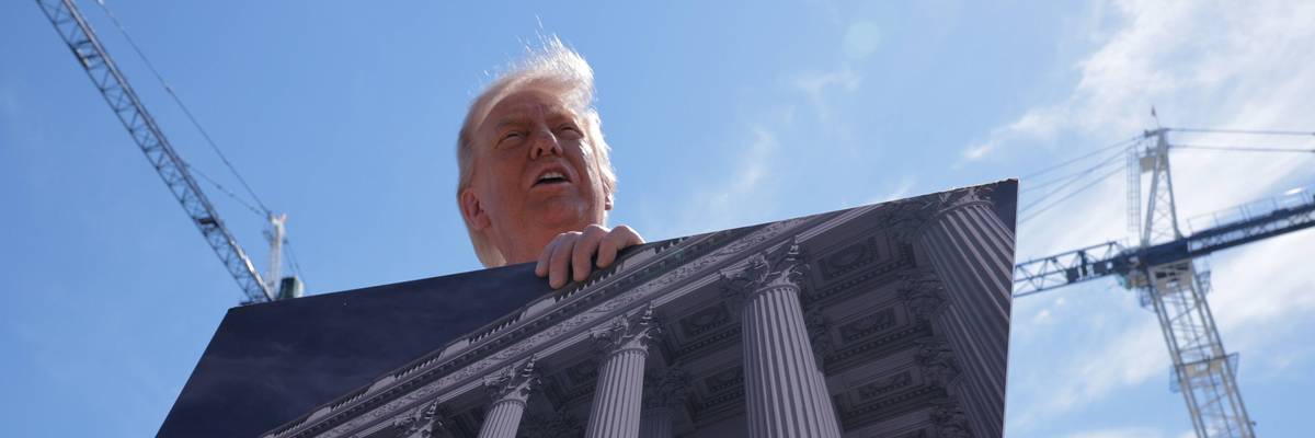 President Trump Shows White House Press Corps The Continuing Ballroom Construction