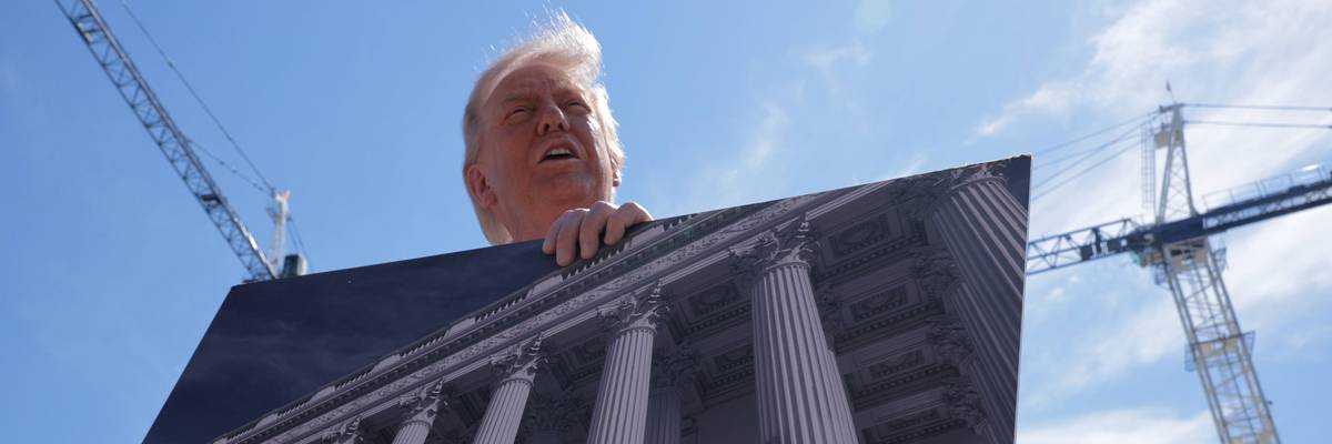 President Trump Shows White House Press Corps The Continuing Ballroom Construction