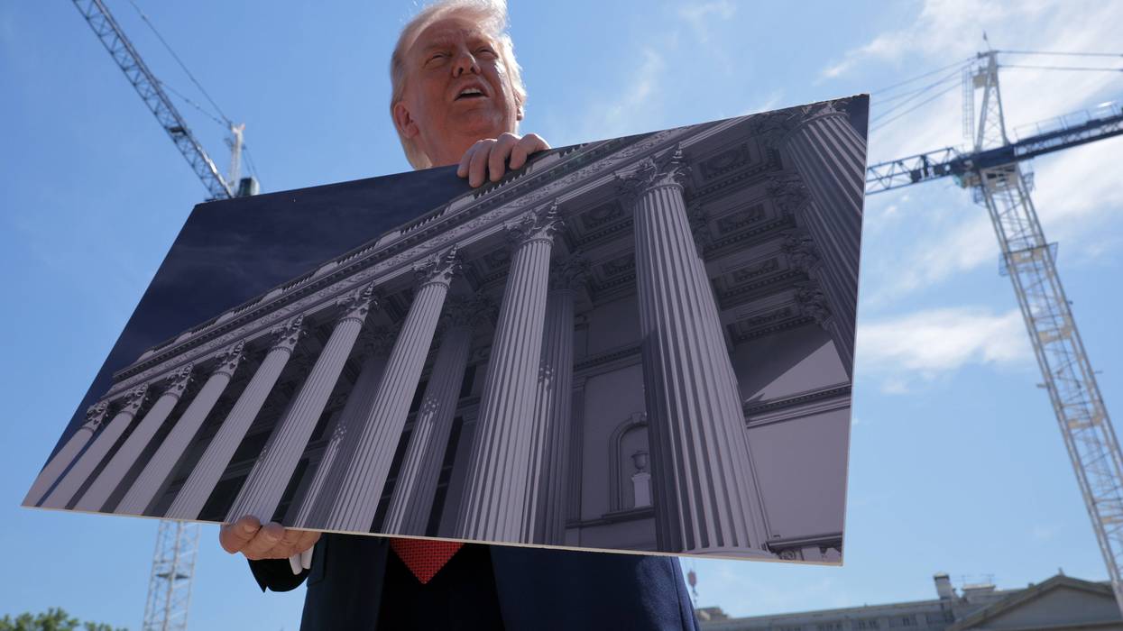 President Trump Shows White House Press Corps The Continuing Ballroom Construction