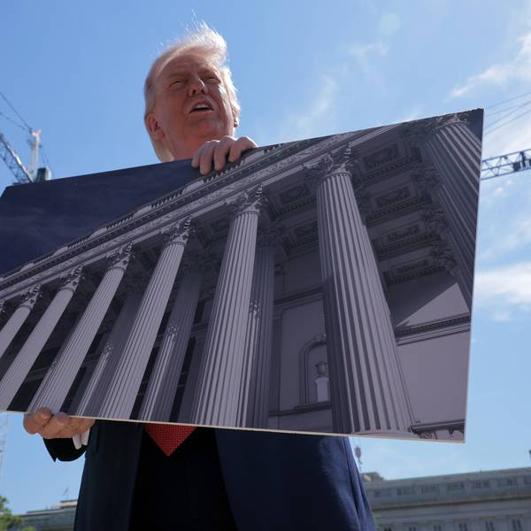 President Trump Shows White House Press Corps The Continuing Ballroom Construction