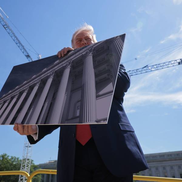 President Trump Shows White House Press Corps The Continuing Ballroom Construction