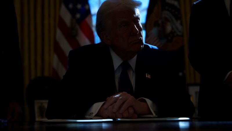 President Trump Signs An Executive Order At The White House