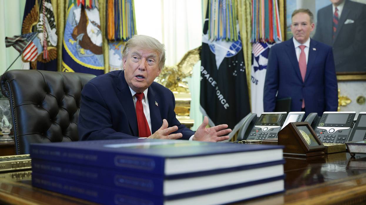 President Trump Signs Executive Order In The Oval Office
