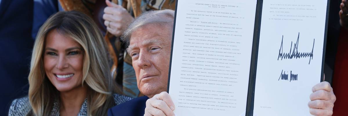 President Trump Signs Executive Order Led By Melania Trump