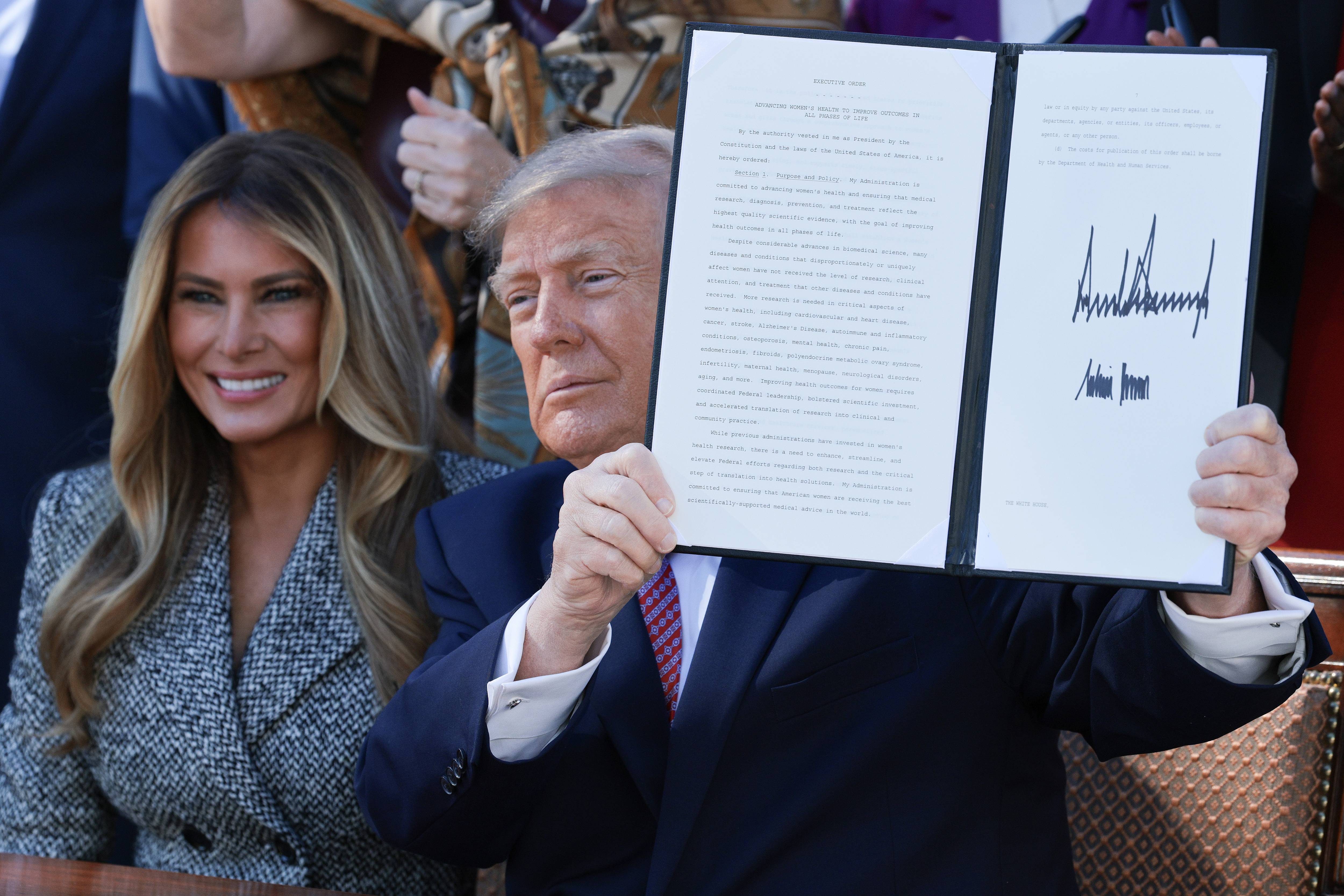 President Trump Signs Executive Order Led By Melania Trump