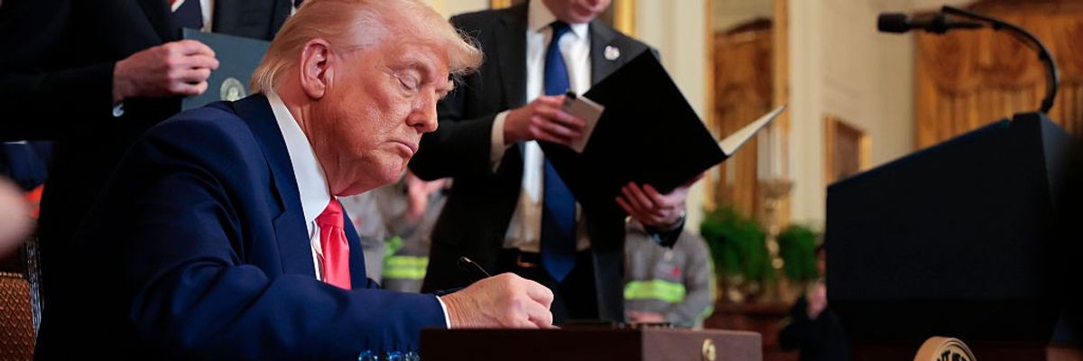 President Trump Signs Executive Order On Energy Production