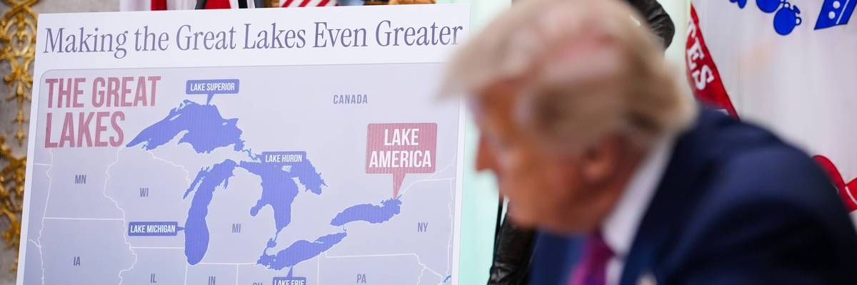 President Trump Signs Executive Order To Rename Lake Ontario as "Lake America"