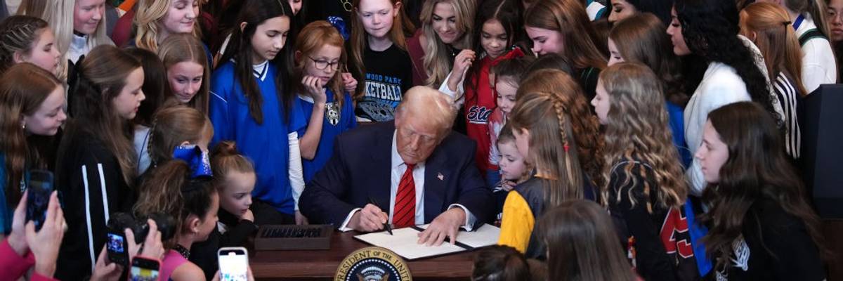 President Trump Signs No Men In Women's Sports Executive Order